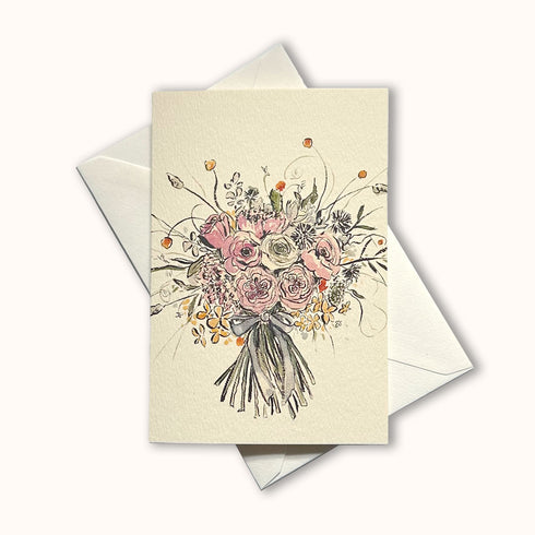 Floral Bouquet Greetings Card